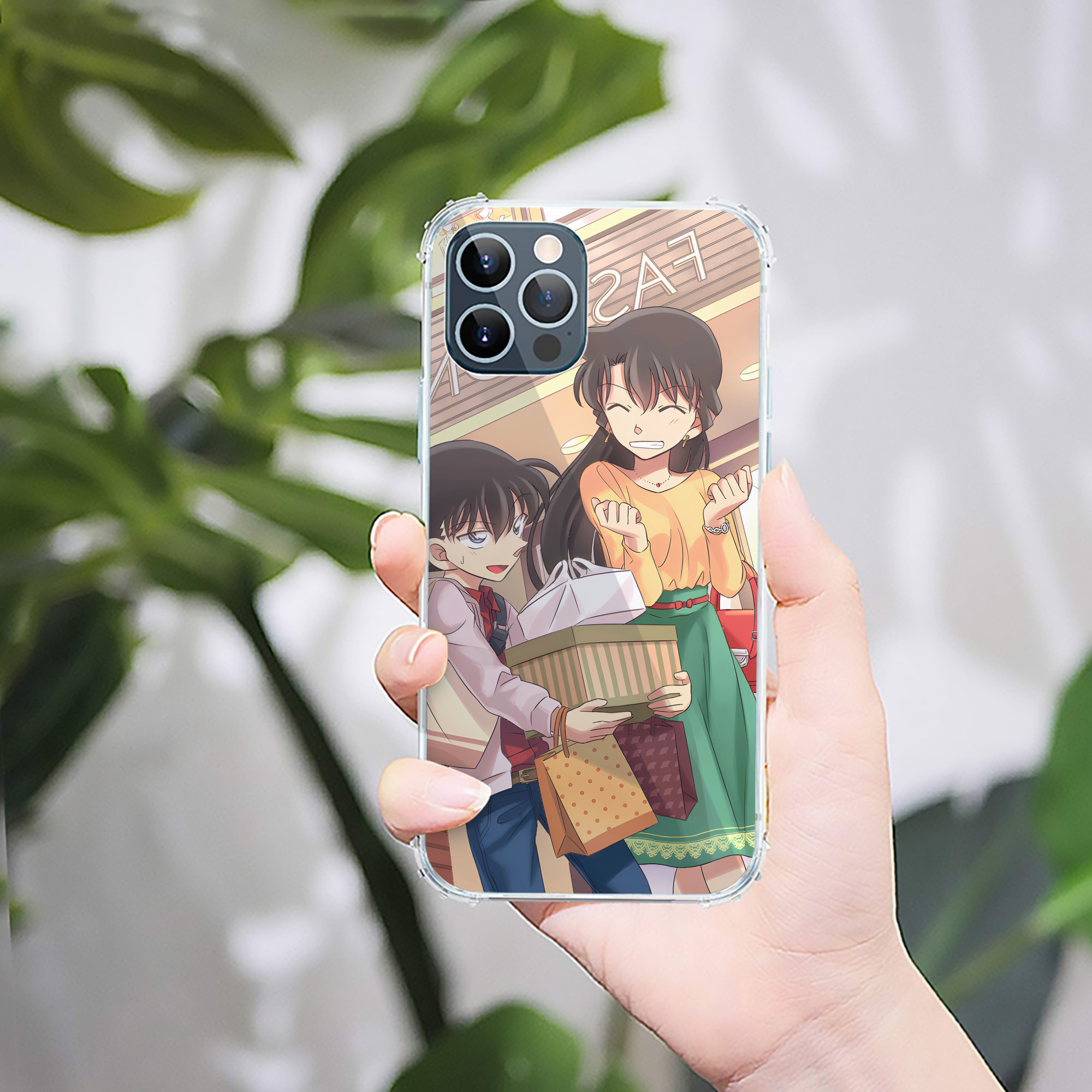 （画像用） 名探偵コナン Detective Conan 【iPhone 12シリーズ対応】透明スマホケース（クリアソフトケース）